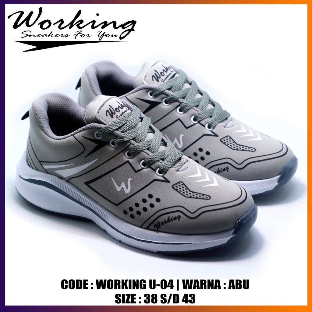 Working Sneakers For You Sepatu Running U-04