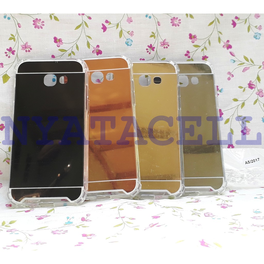 Case Anticrack Mirror Fiber Samsung A5 2017 A520 /Soft Hard Casing