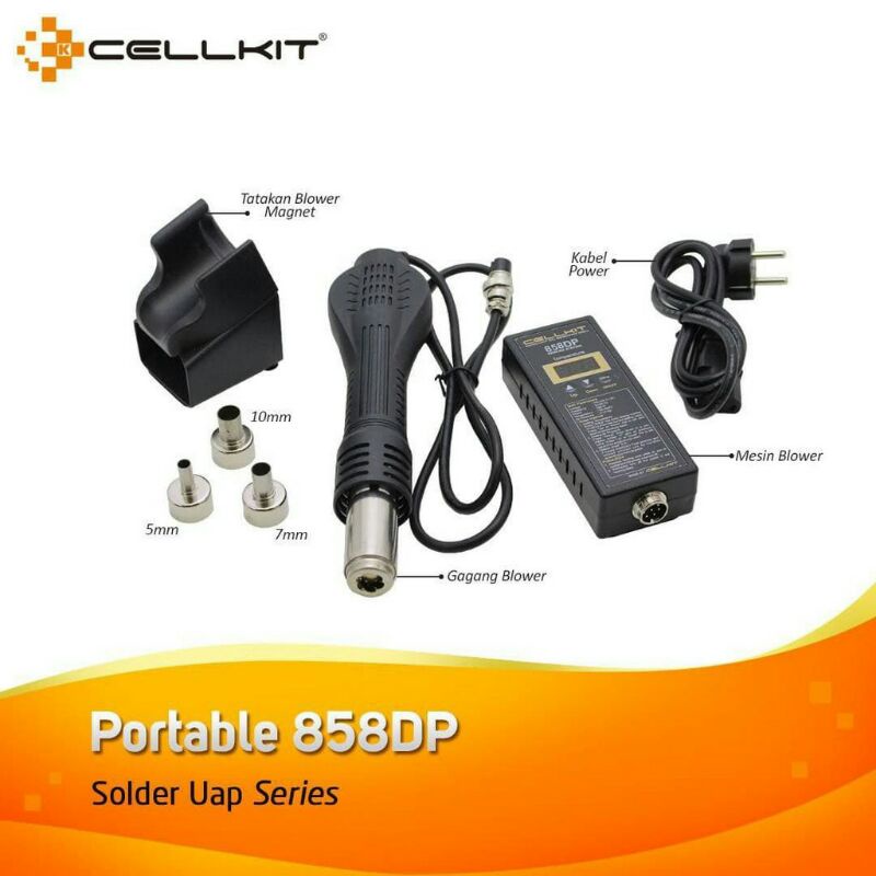 BLOWER PORTABLE CELLKIT 858DP / SOLDER UAP PORTABLE CELLKIT 858DP