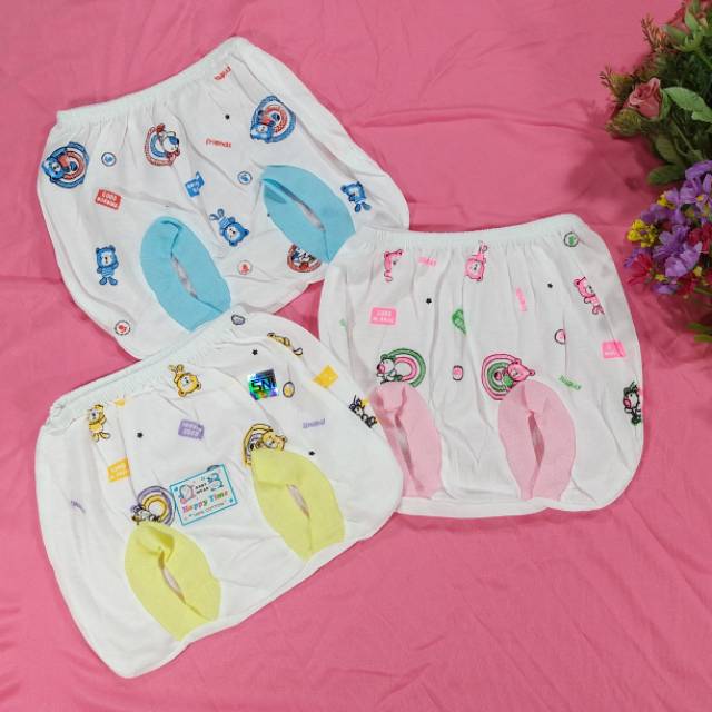 Celana bayi pop kacamata Happy Time (3pcs)