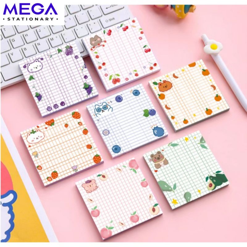 

Korean Fruit Style Sticky Note GRID / stick note grid korean fruit