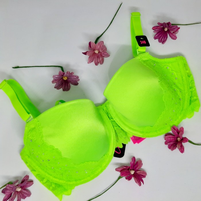 Baju Tidur - Bra Bh Lingerie La Senza Lace Rhinestone Elegant Green