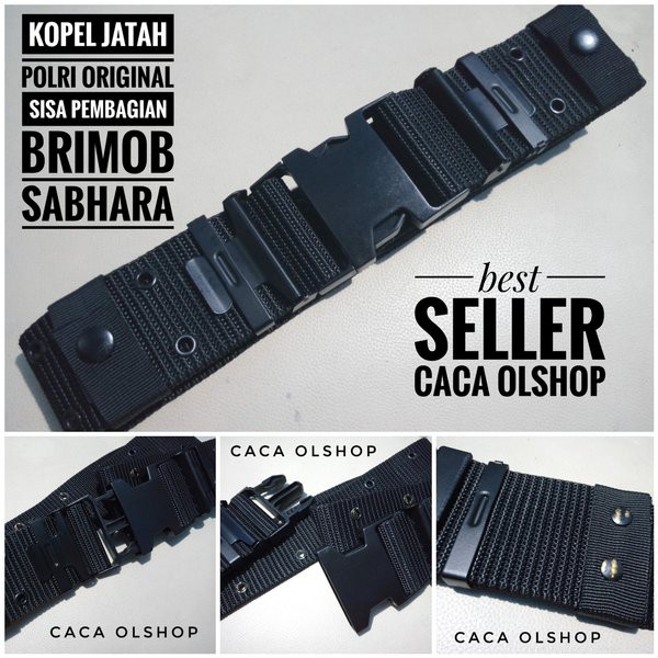 Kopel Jatah TNI POLRI Original Klik Komando Tactical Blackhwak Hitam kuningan asli sisa pembagian