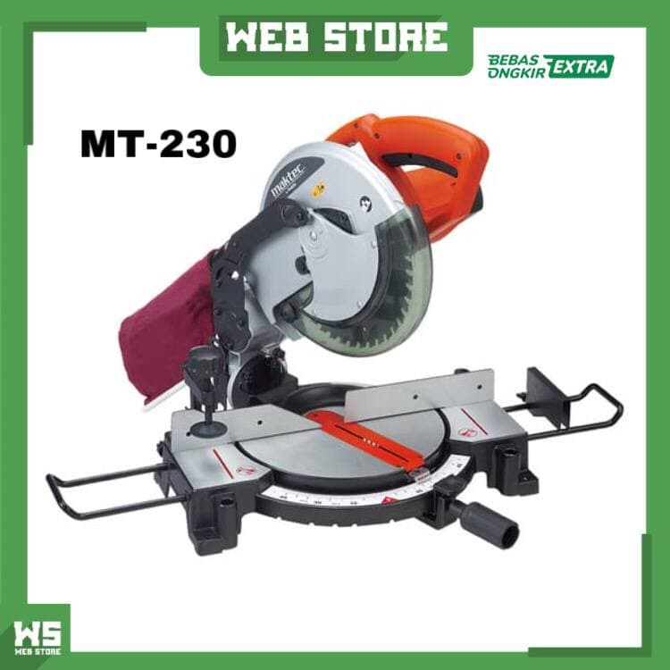 Maktec MT 230 Mesin Potong Alumunium Kayu Miter Saw Gergaji Elektrik