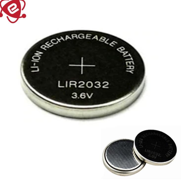 Terlarisss Baterai Kancing LIR2032 LIR2025 LIR2016 LIR 2032 2025 2016 Lithium Ion Rechargeable Batte