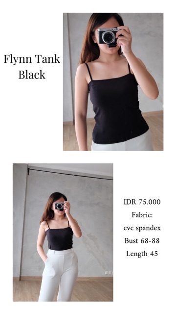 Flynn tank top atasan wanita