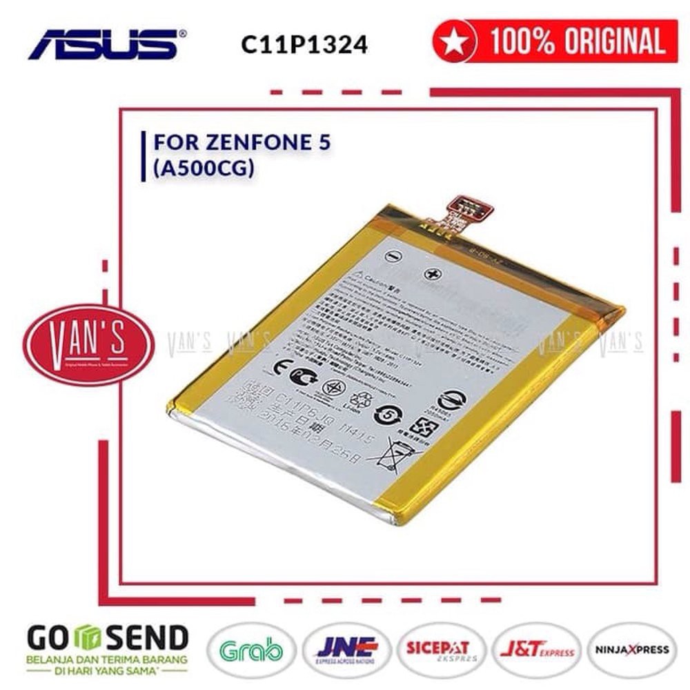 Battery Asus Zenfone 5 C11P1324 A500CG T00J Original Baterai Batre