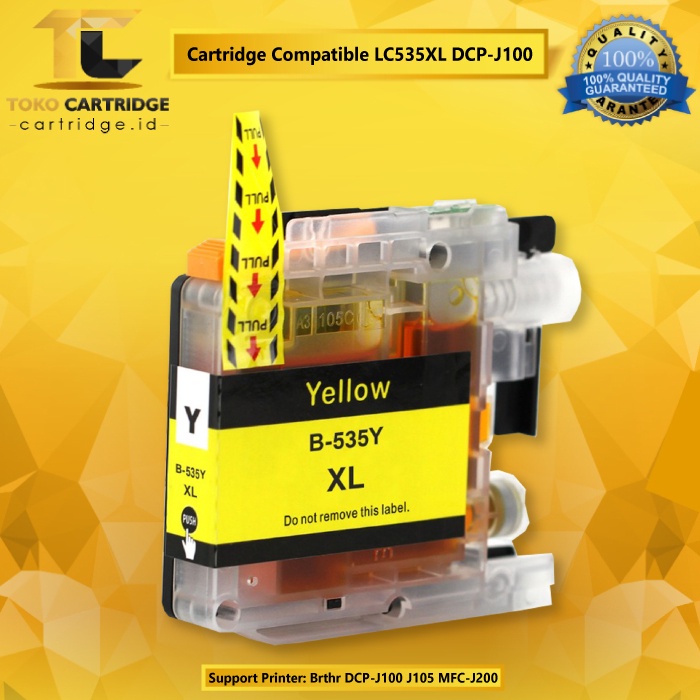 Cartridge Tinta Compatible LC535XL LC535 LC539 XL Printer DCP J100 J105 J200