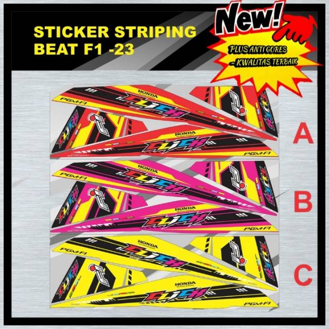 dekal Beat stiker decal Beat decal stiker Beat stiker motor Beat decal motor Beat 23