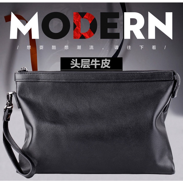 Tas handbag pria tas Dompet Clutch Tas Genggam Pria Bahan Kulit Import Banyak Variasi