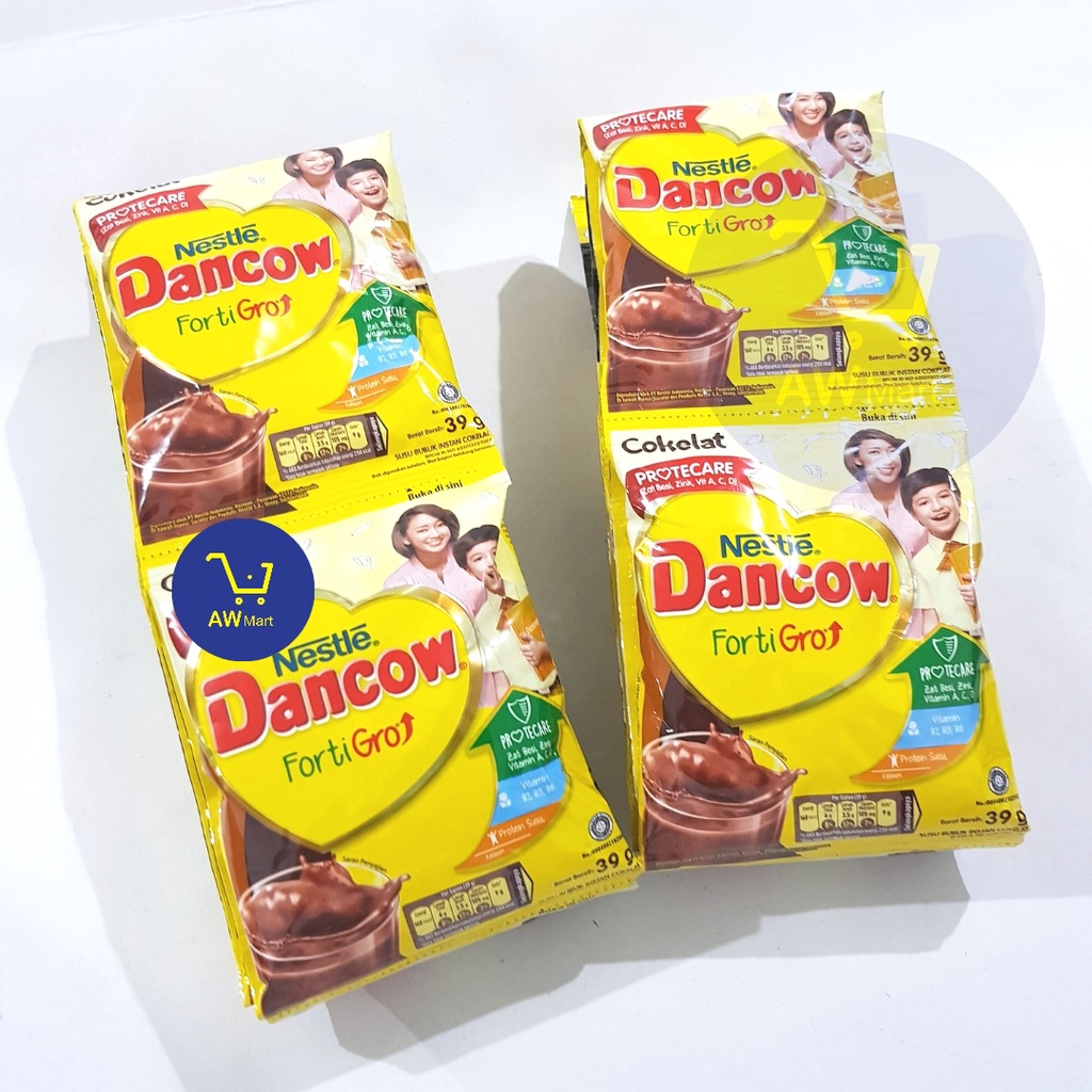 DANCOW FORTI GRO [COKLAT] RENCENGAN (10 SACHET X 39 GRAM) - COKLAT