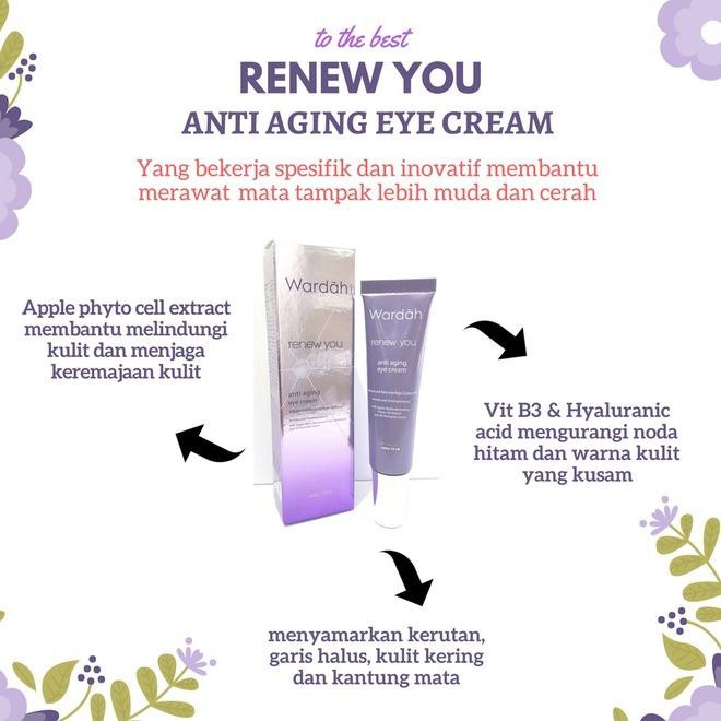 ★ BB ★ WARDAH Renew You Anti Aging Eye Cream 10ml