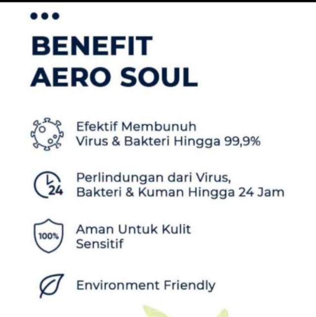 AERO SOUL - Disinfektan Spray Premium