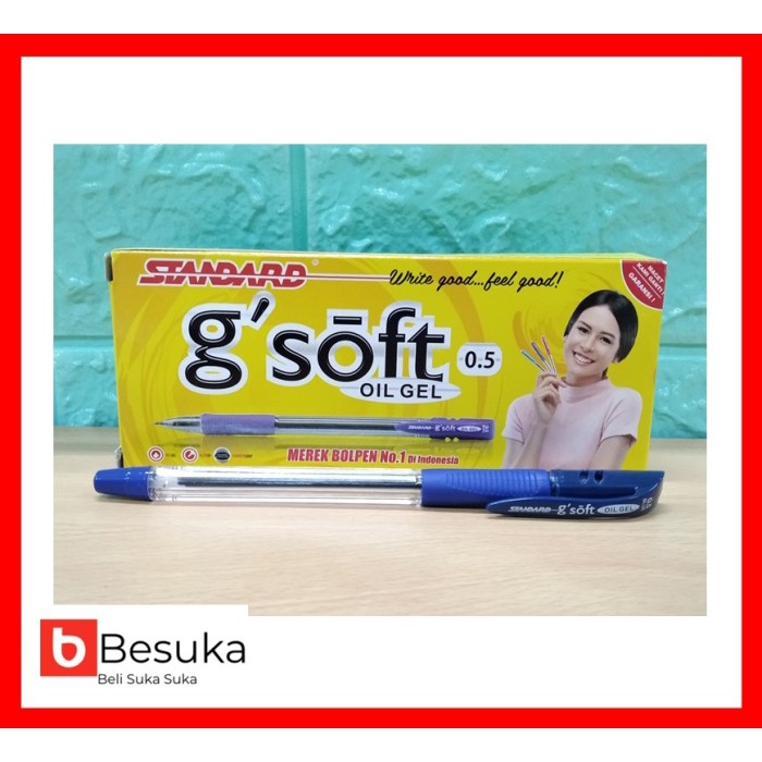 

Unik Ballpoint Standard G-Soft 0.5 Mm (Blue) Murah