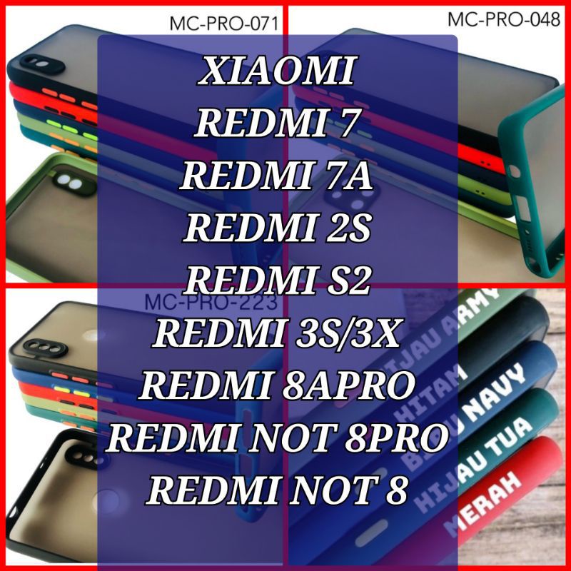 CASE AERO/SLIKON CASING HP ORI ADA PELINDUNG CAMERA XIAOMI REDMI 7/7A/2S/S2/3S/3X/8APRO/NOT 8PRO/NOT 8