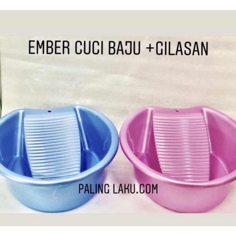 Ember cuci baju + pengilasan