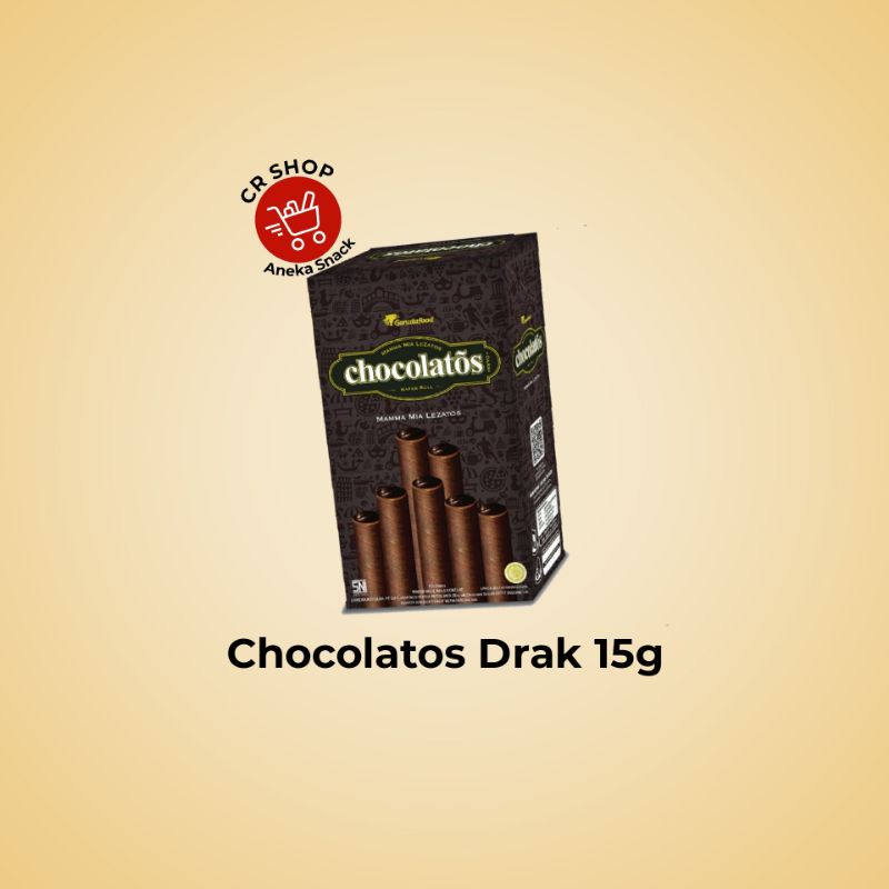 

PROMO!!! Gery Chocolatos wafer roll Drak @18g (1box=24pcs)