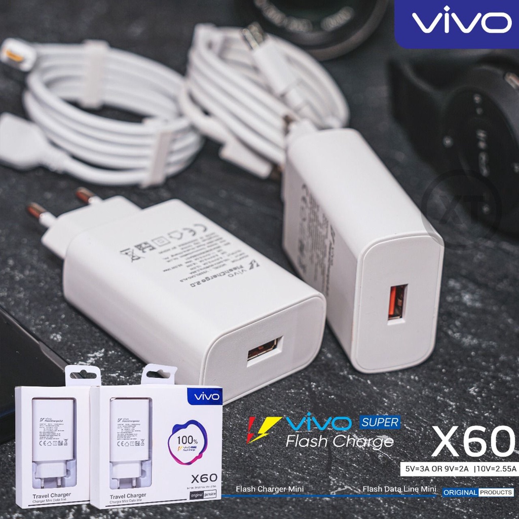 Tc Casan Travel Charger Vivo V15 X27 X80 FAST CHARGING 100% Xtreme