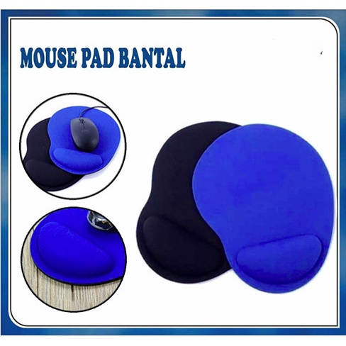 Mousepad Bantal Pergelangan Anti Slip Mousepad Gel Alas Tatakan Mouse - navy