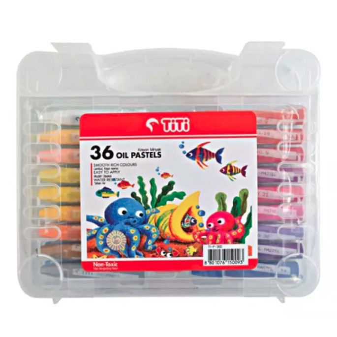 

PASTEL-DRY-OIL- OIL PASTELL |CRAYON TITI 36 WARNA -OIL-DRY-PASTEL.