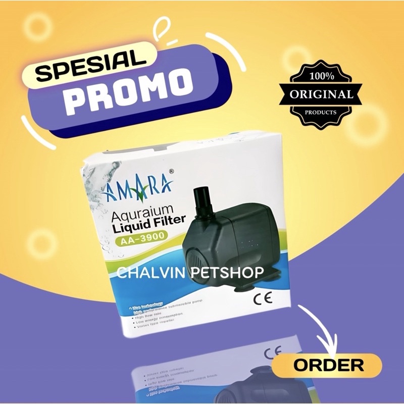 Pompa Celup Power Head Aquarium AMARA AA-3900 AA 3900