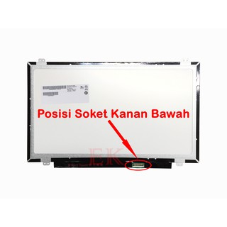 Layar LED LCD Laptop HP 14 14-ac001TU 14-ac001TX 14