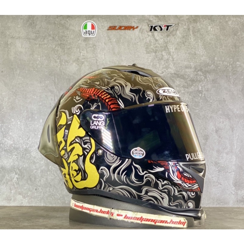 ZEUS HELM ZS 822 AO15 BLACK RED - ZEUS 822 FULL FACE MOTIF AO15 - HELM ZEUS FULL FACE-2
