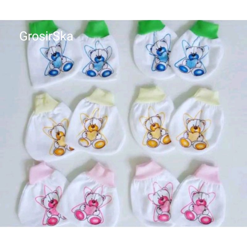 Set Sarung Tangan &amp; Kaki Bayi Murah 12 pcs