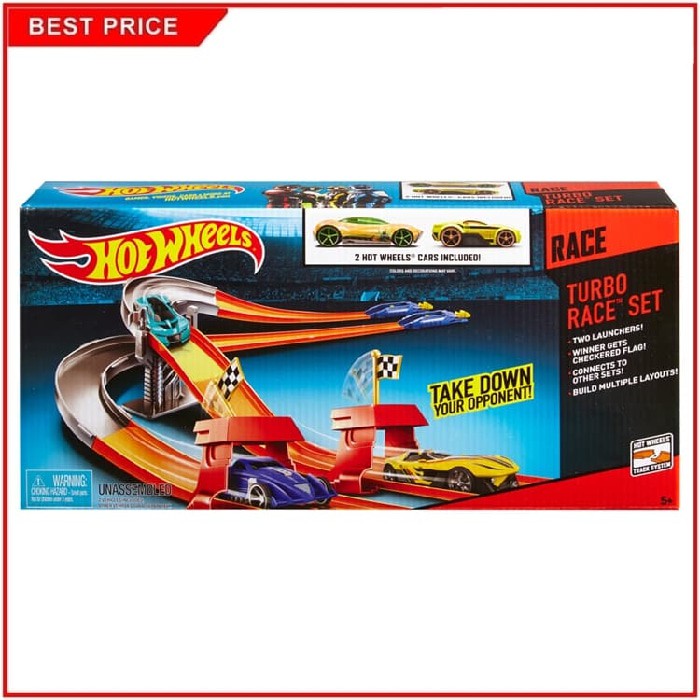 hot wheels 2 car race track