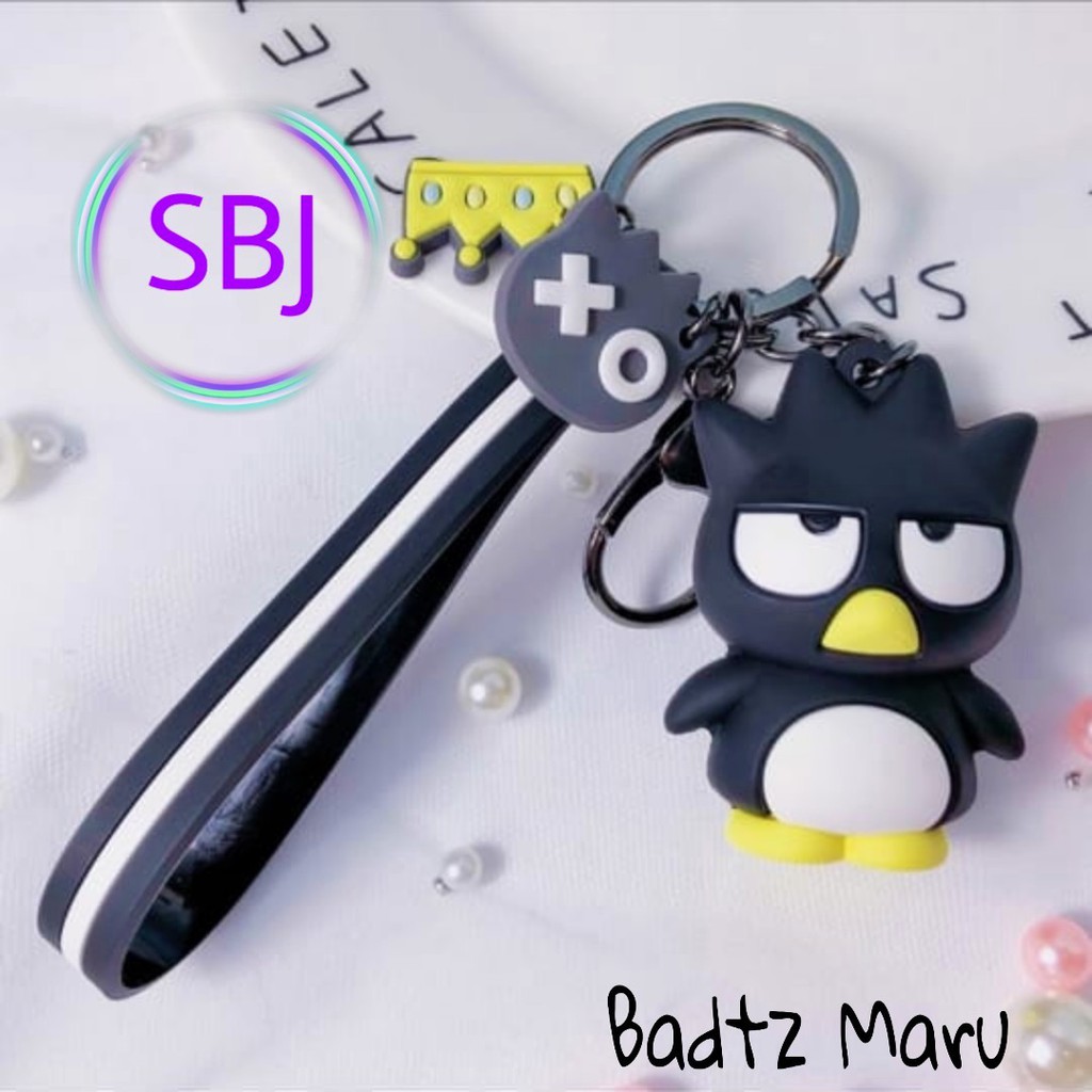 Gantungan Kunci Keychain gift souvenir unik karakter SANRIO-Badtz Maru