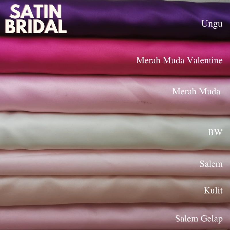Satin bridal,satin duchess,kain bridal meteran,satin bridal premium