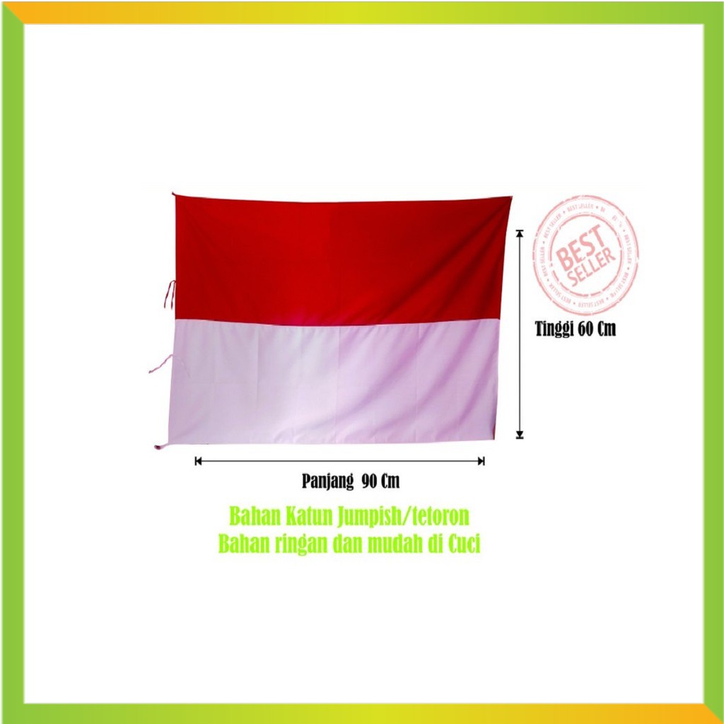 Jual Bendera Merah Putih 90x60 Cm Bendera Indonesia Untuk 17 Agustusan