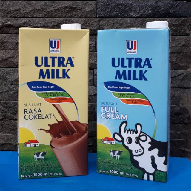 

Ultra Milk 1liter (Full cream & Coklat)