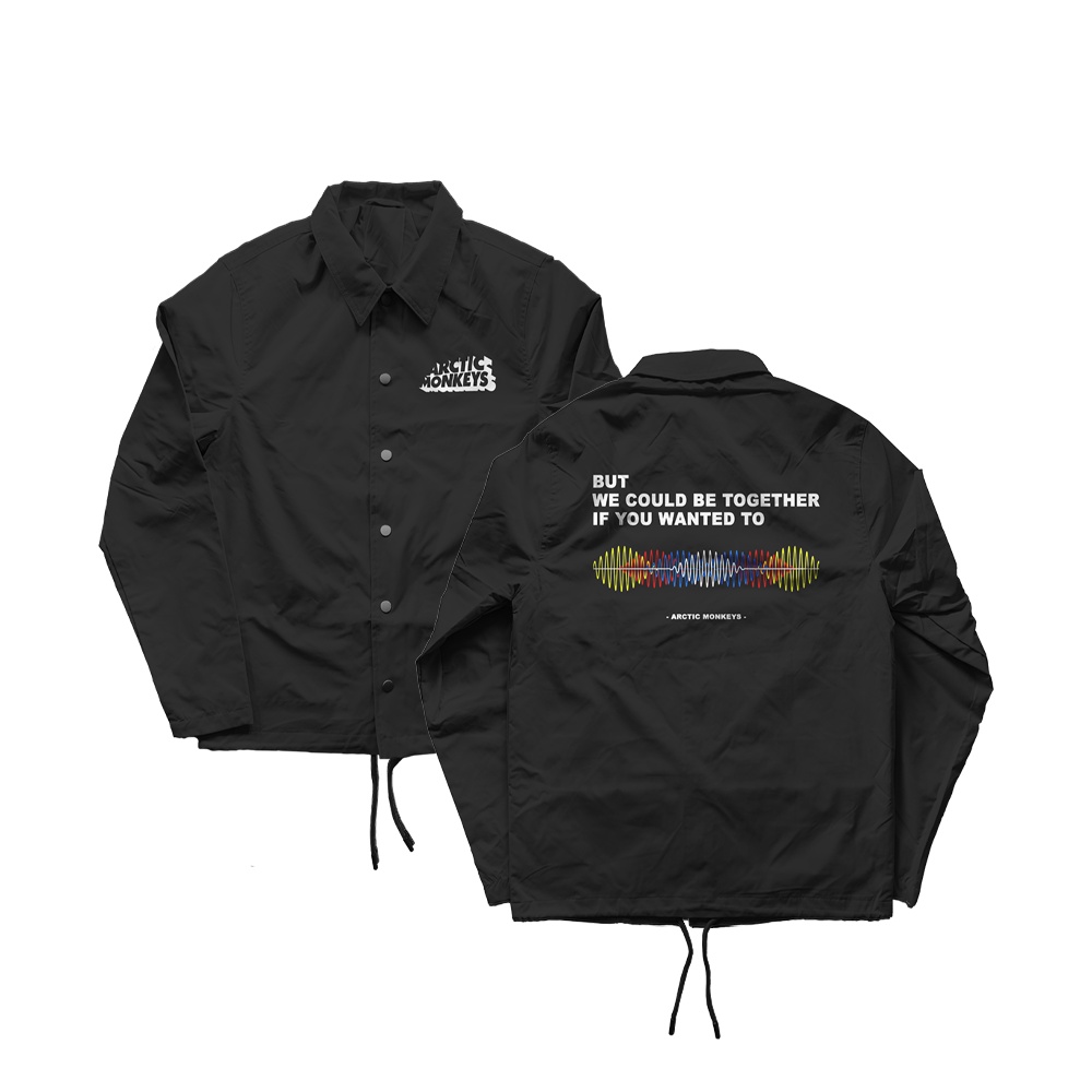 WINDBREAKER COACH JACKET BAND ARCTIC MONKEYS | JAKET PRIA WANITA BAHAN PARASUT WATERPROOF ANTI AIR