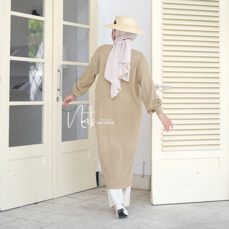 Azzara Long Cardy Oversized / Cardigan Panjang Premium