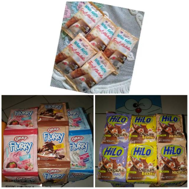 Paket hemat HILO /okky flurry /kopi luwak tarik  (30 sachets )