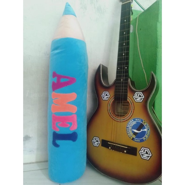 guling pensil ukir nama