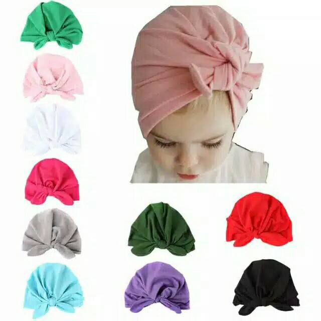 TURBAN Baby Pita Polos Lucu(0-3Tahun)