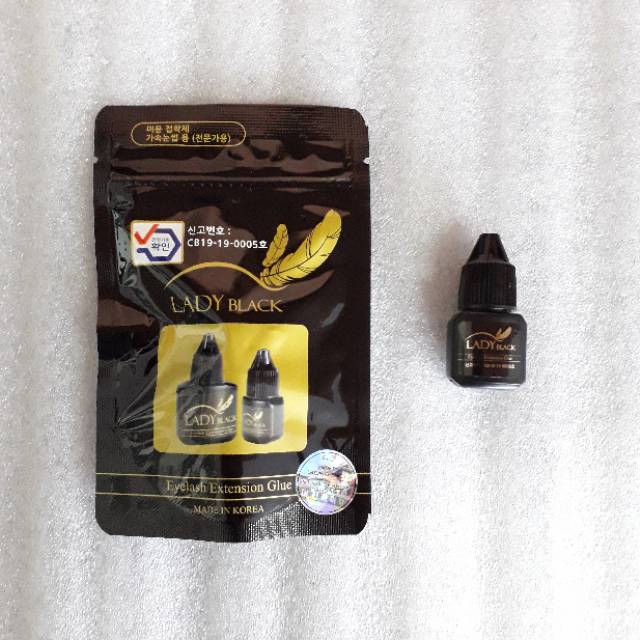 lady black glue termurah ORIGINAL seal  eyelash extensions tanam bulu mata lem