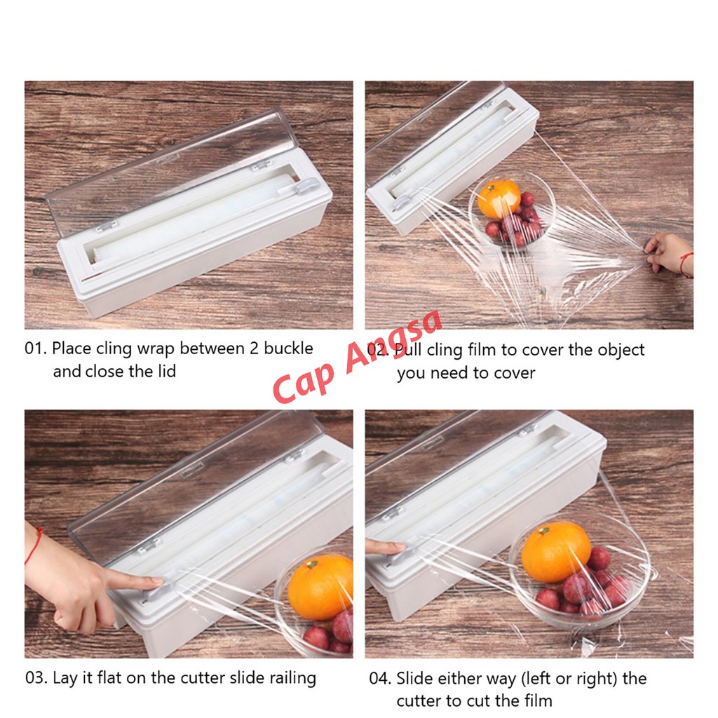 PLASTIK WRAPPING BUAH CLING WRAP DISPENSER BESAR ALAT PEMOTONG PLASTIK WRAP 500M MAX 30CM LEBAR