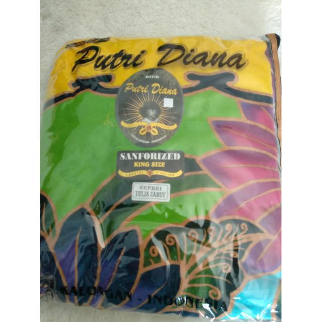 Sprei Batik Putri Diana Pekalongan King Size  4 Bantal ,2 Guling