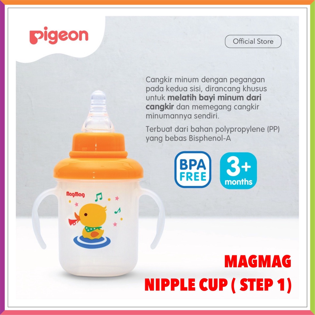 PIGEON MAGMAG ALL IN ONE SET TRAINNING CUP | BOTOL SUSU PIGEON | TRAINNING CUP SET