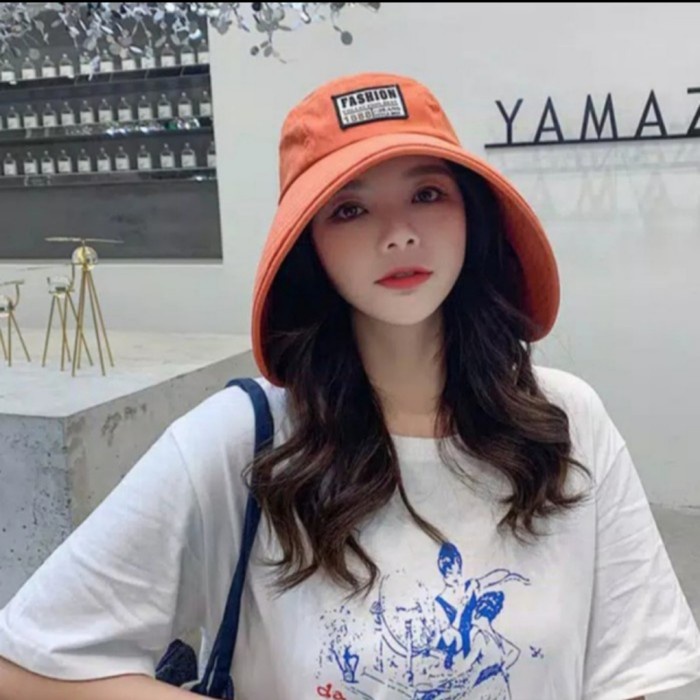 topi baseball pantai golf Nippon Lebar Floppy t - khaki - Orange S1Z1 topi trucker topi senam COD to