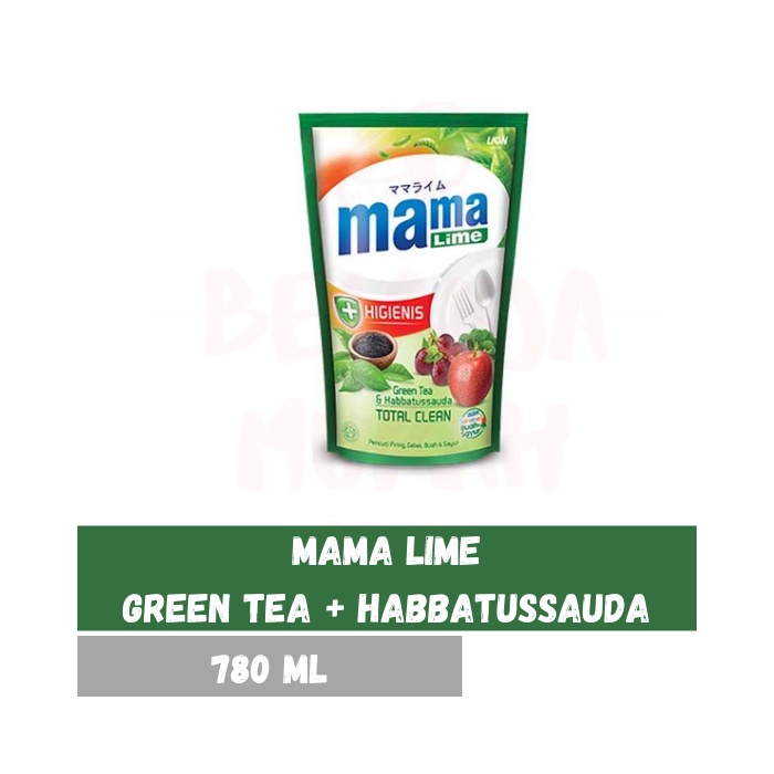 Mama Lime Anti Bacteria Green Tea 800 ml Sabun Cuci Piring Mama