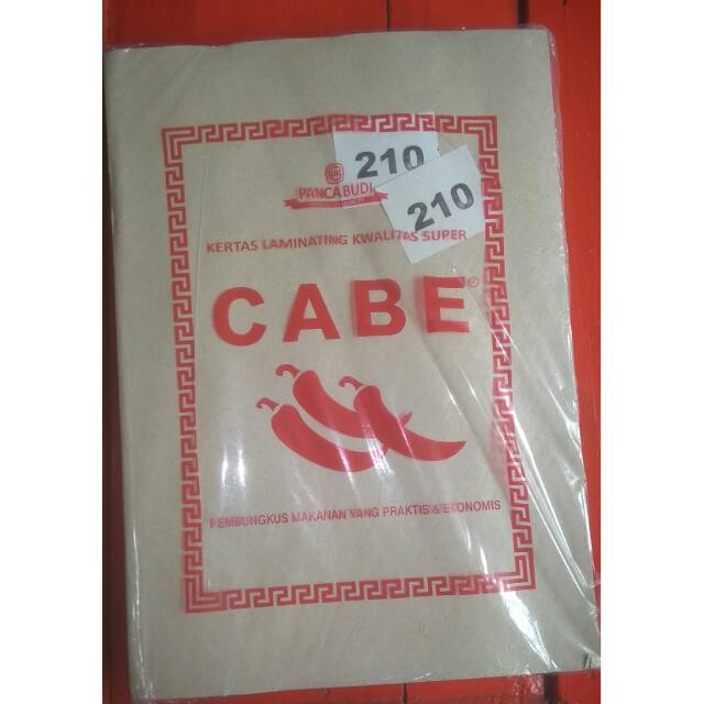 

Kertas minyak cabe kualitas kuat dan tebal bagus untuk jualan