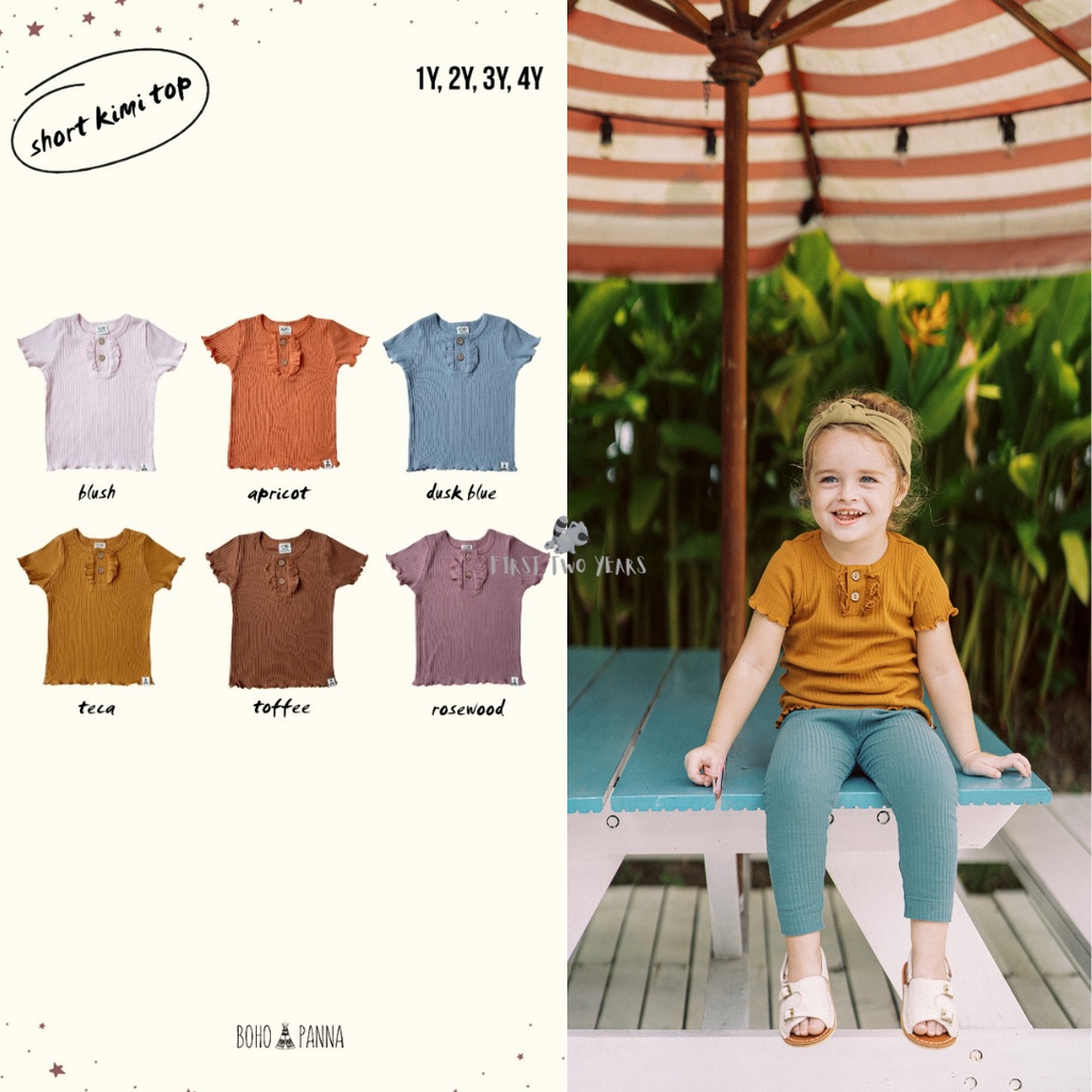 BOHOPANNA - KIMI SHORT TOP 2Y - 5-6Y - Atasan Anak