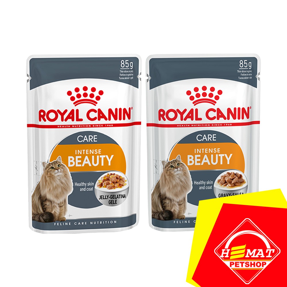 Makanan Kucing Royal Canin Intense Beauty 85 gram / Pouch / Sachet