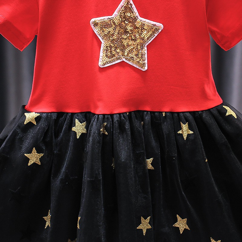 HappyOliver DRESS BLESSING STAR PDK EBV Baju Dress Anak Perempuan Import 1 - 7 Tahun/Baju Dress Anak Perempuan Impor/Dress Bayi Perempuan/Gaun Bayi Perempuan/Dress Pesta/Dress Bayi