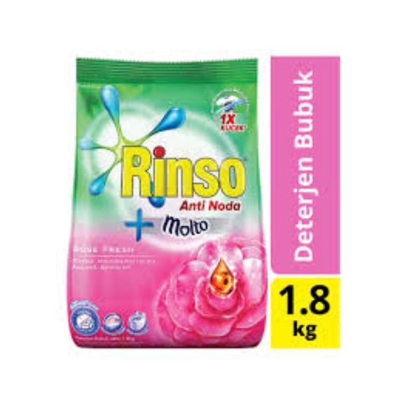 Rinso anti Noda 1,65kg / Rinso Deterjen/Rinso bubuk deterjen / Rinso Molto
