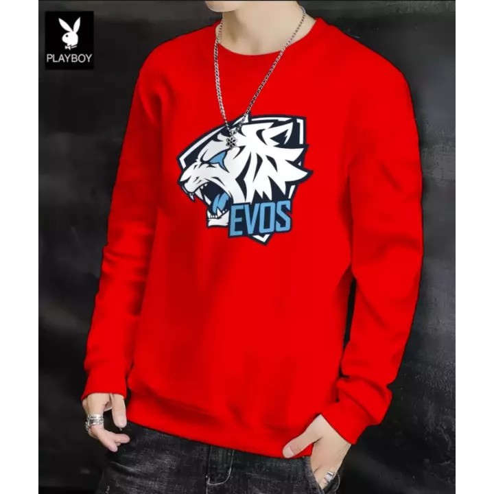 Jaket Hoodie Evos Crewneck Team Mobile Legend Gamers Pria